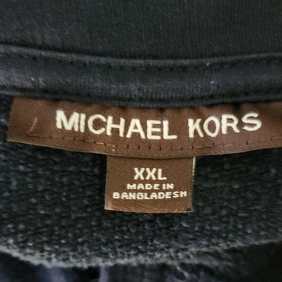 Michael Kors Men's Zip-Up Sweater in Navy - Picture 9 of 10